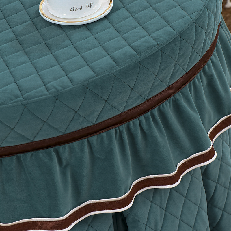 圆形烤火桌罩加绒加厚电炉罩烤火罩冬季新款烤火被取暖桌布罩子