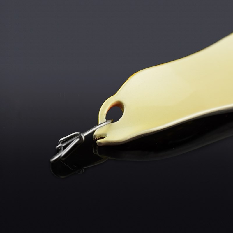 巨洋新款影鳄路亚亮片超远投鱼形勺子假饵鲈鱼狗鱼羽毛钩