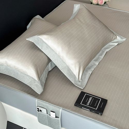 高端汉方冰丝养生席三件套可机洗折叠空调凉席夏季软席子床笠款