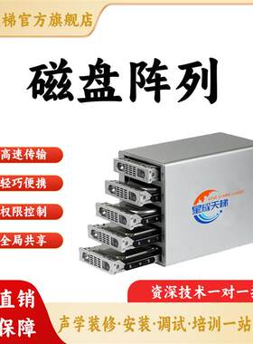 磁盘阵列轻巧便携在线编辑高速传输融媒体资源大容量存储共享设备