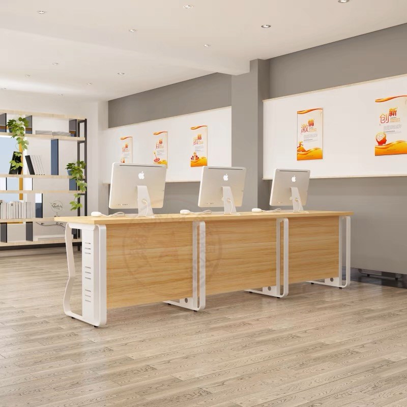 中介办公桌柜台培训咨询长条桌服务物流21世纪地产门店前台接待台