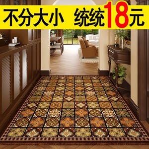 2024新款圆形地毯复古风客厅卧室书房电脑椅地垫好打理懒人沙发垫