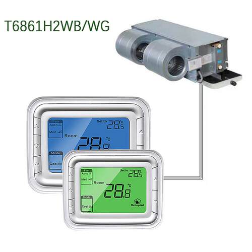 家直销686H2WB/TT6865系T6861V2W列风机盘管控制器 数显液晶1温控