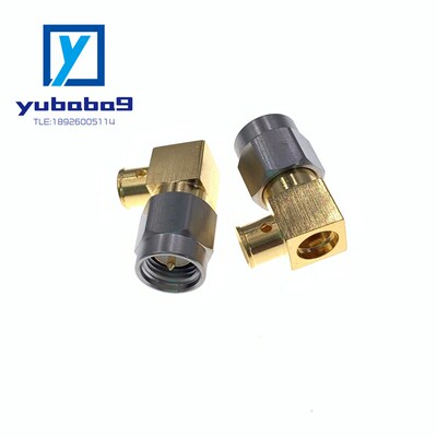 SMA-JWB3 SMA半柔半钢接头 SMA不锈钢高频率连接器 18G SMA公弯头