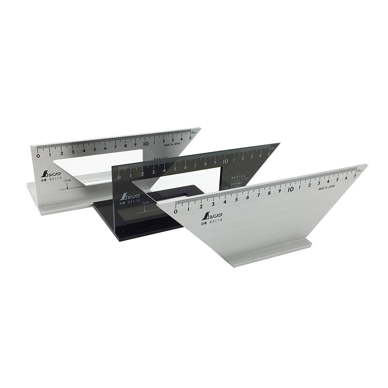 亲和SHINW企鹅牌 21多用角尺5度90度划过线尺木工角度尺