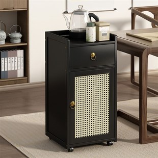 家用高级感客厅茶几可移动小户型小茶台非实木小型茶桌侧边茶水柜