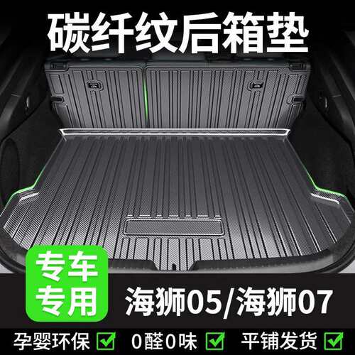 【海狮07/05dmi/EV】05EV后备箱垫海狮06尾箱垫子靠背垫防水TPV