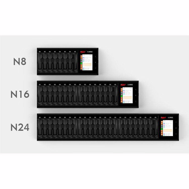 ISDT艾斯特快速充电多槽彩控触控屏 N8 N16 N24 5号7号电池充电器