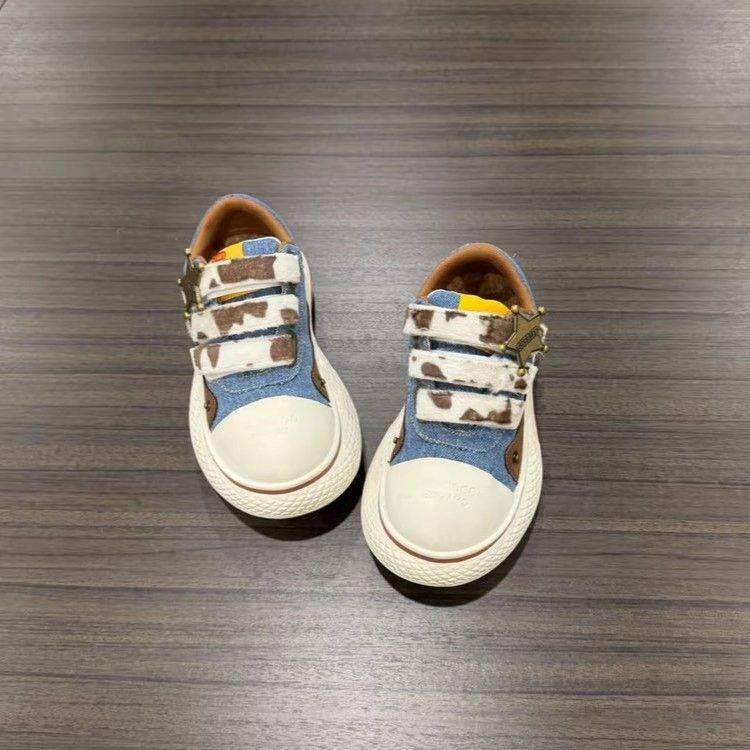 丑萌大头厚底帆布小白鞋女