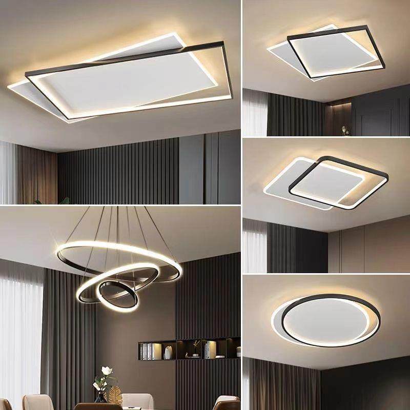 e灯d套吸顶灯家用新款客厅简约现代卧室智能灯具全屋套lWOQ餐组合