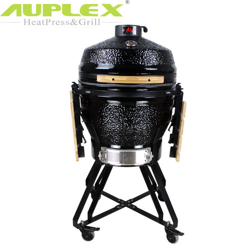 BBQ Grill陶瓷烧烤炉22英寸外贸出口现货烟熏焖烤炉烧烤架Kamado