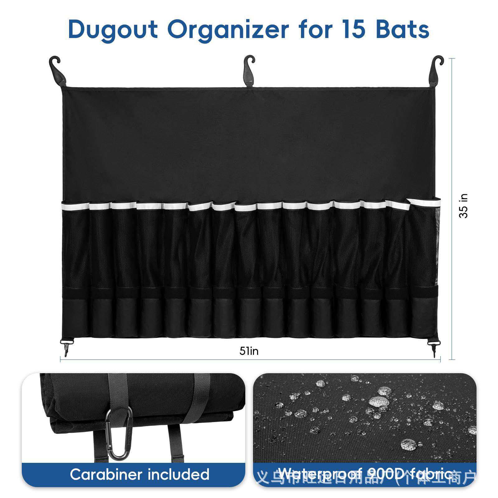 棒球棍收纳包1儿童成人款学生球练习棒可存放1支棒5球垒收用纳袋