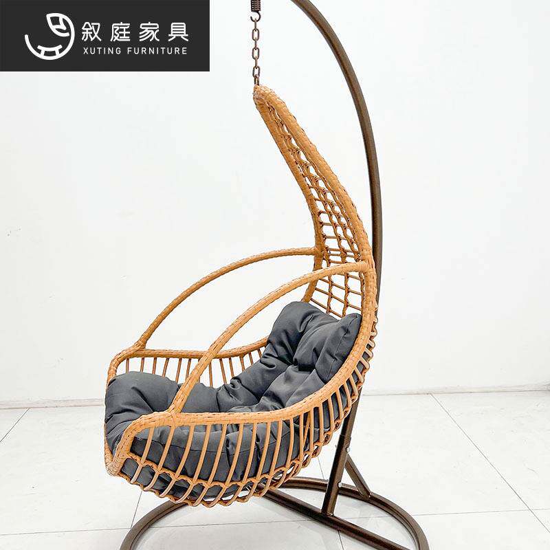 户外吊篮藤椅客厅阳台家用摇椅别墅成人单人摇篮椅秋千吊椅悬挂式
