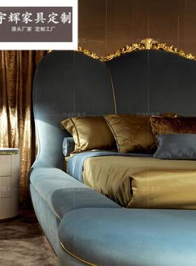 意大大利欧床式奢华布艺双无品牌/人床户型别墅公主法宫式廷实木