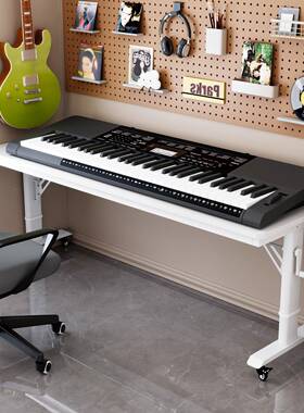 可移支动手摇升降8通用型琴电钢琴电子琴NZA架桌8键61键编曲桌工