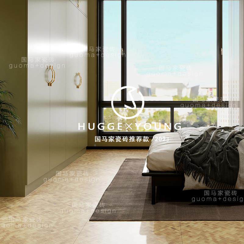 法式复木纹瓷古仿1砖哑光地毯砖客厅卧室实木编地砖瓷砖织纹地砖