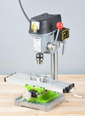 迷你强6300十字工铣床作台钻小型铝合金钻铣床架BG-6300配台钻电