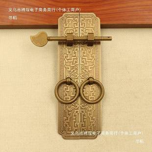 仿拉ZDP手中式 木门锁古扣 锁扣插销柜门拉老手民大门把手宿式