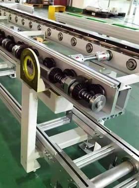 轮SC500801摩擦辊线设倍速循链流水线传送带环生产线组装备线