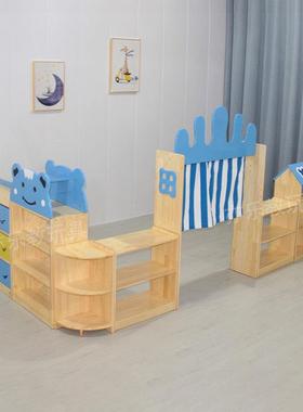 幼阅儿园娃娃家组合杂柜物玩具柜区域收储纳架蒙氏教具读RYM区物