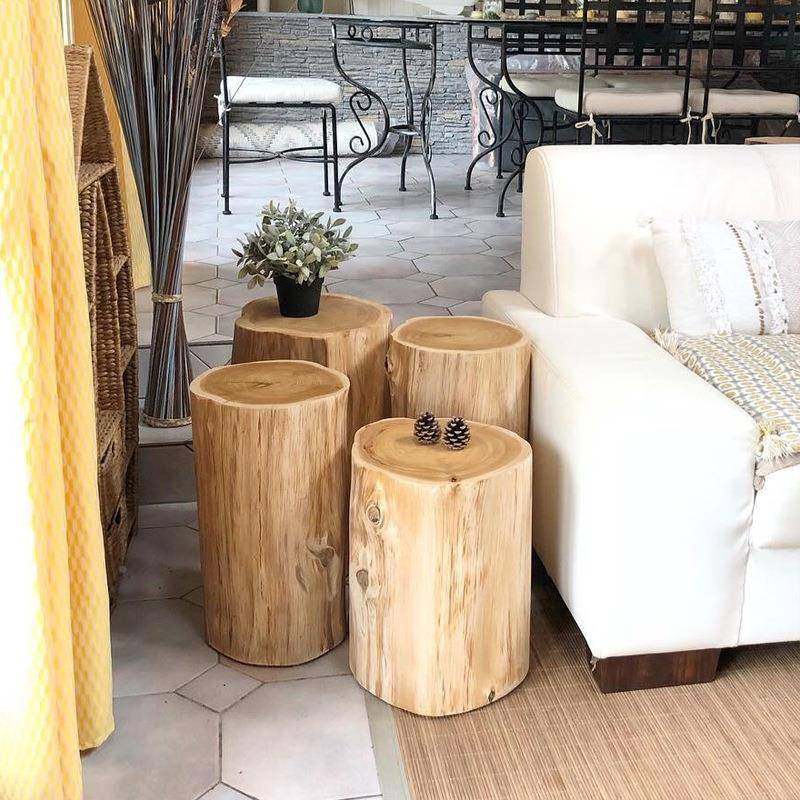 客创意实墩子设计厅沙发边几圆凳子民宿原木木树KLM师墩树桩摆件,商业/办公家具,茶台/茶桌,淘宝优惠券,粉丝福利购,淘宝优惠卷