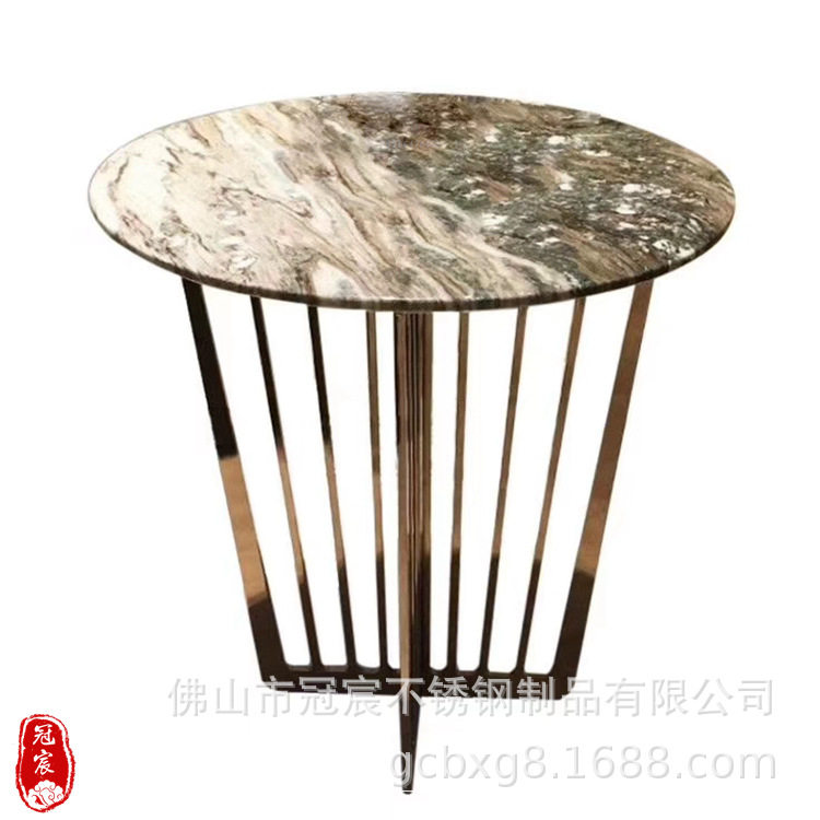 不锈钢欧式KTV茶几腿玫瑰金色
