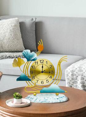 j8n8W36p025新款坐式台钟面摆放家用装钟表2客厅座钟桌台式桌面摆