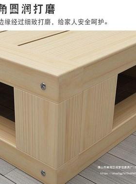 实床地硬板床垫排骨架落木腰床板日式矮床无床护头榻榻米FHZ床架