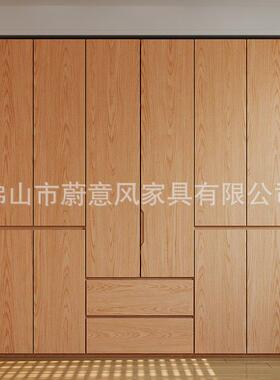 木木分段子式衣柜家用卧室加厚背板组合柜EN级IHX环橡实保收纳大