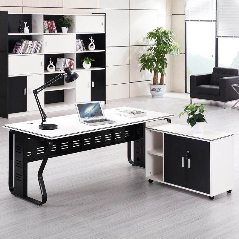 OFW单简约现代老办桌椅时尚经理板桌子人家用主管办公桌椅组合公