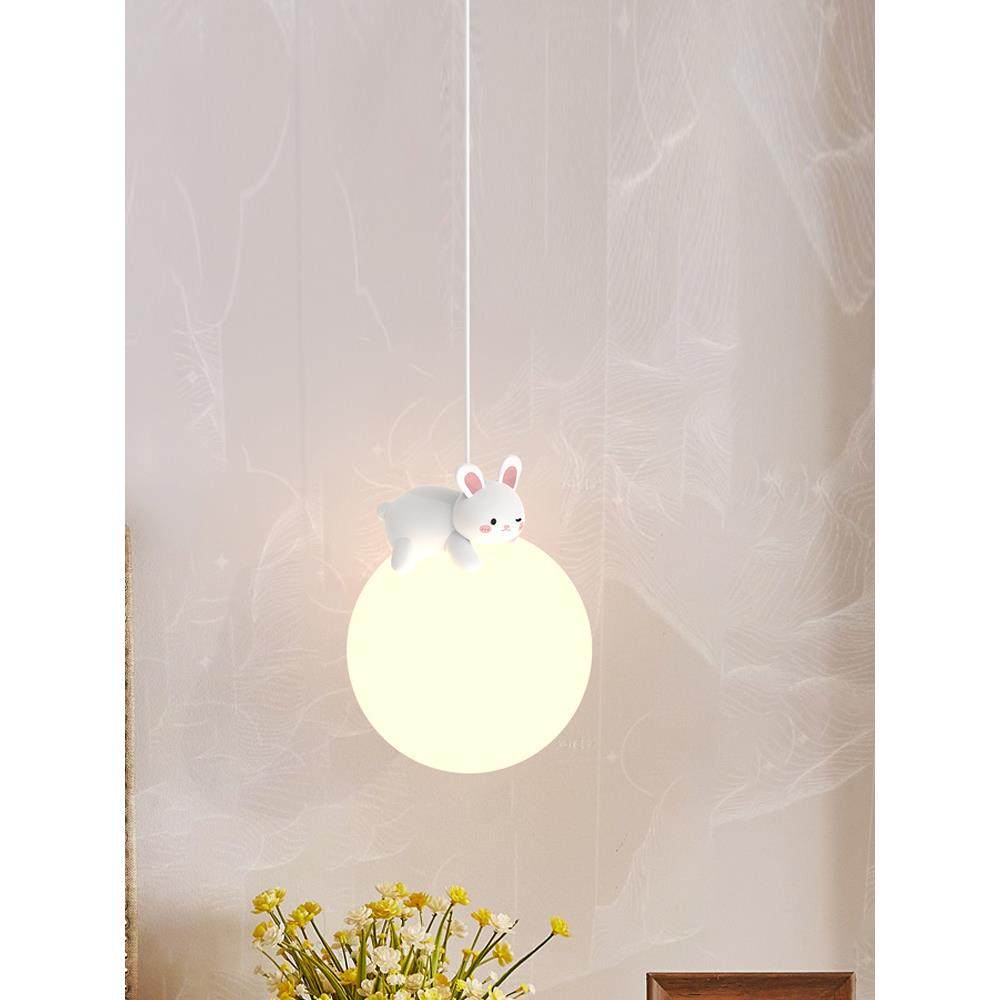 灯奶油风儿童房床头507吊灯男孩女款餐孩小吊网红可爱创意厅吊灯,家装灯饰光源,智能吊灯,淘宝优惠券,粉丝福利购,淘宝优惠卷