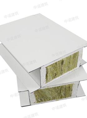 机制玻镁岩棉棉板净化尘无间RXY隔车板用防火隔热岩复合彩钢夹芯