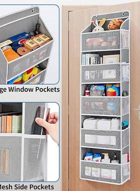 大容量居袋YIG卧室挂式纳悬挂式收收纳袋五层无纺布门家后收纳盒