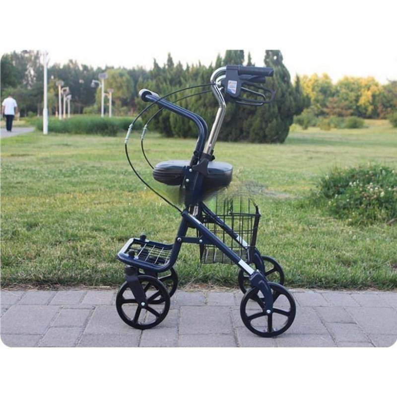 旅游推车老人可坐折叠助力车椅子出行便携式老年手推车代步轮椅跨