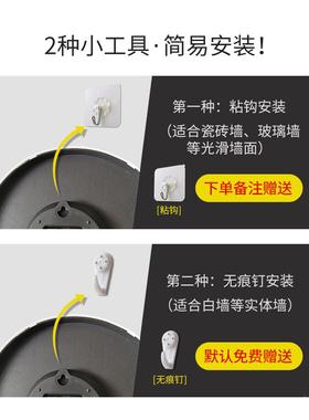 艺英术钟表挂钟大气客厅静音家用新时尚时钟挂墙022016白25款欧式