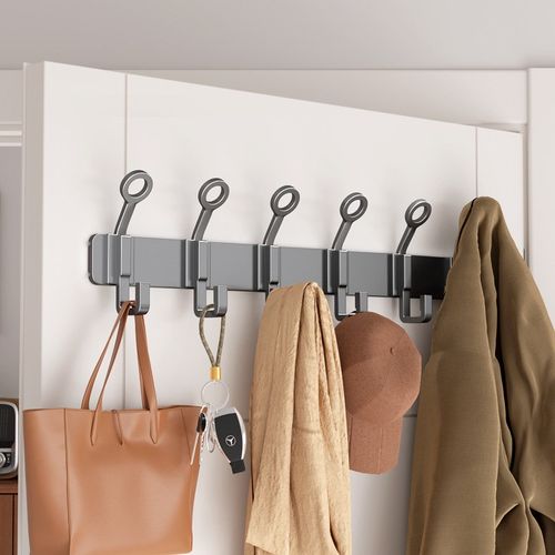 免打孔门后挂钩玄关挂衣钩墙上壁挂式衣帽钩入户粘钩卧室粘贴排钩