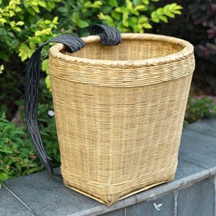 背篓竹编农用家用手工编制背篼背箩筐道具古风竹筐竹制品竹编篮子