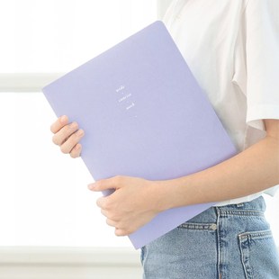 韩国Full高级皮面2025年周计划月循环日程本商务办公A4大记事本子