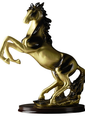 创意办公室摆件玄关书柜卧室电视酒柜马到成功家居桌面装饰品摆设