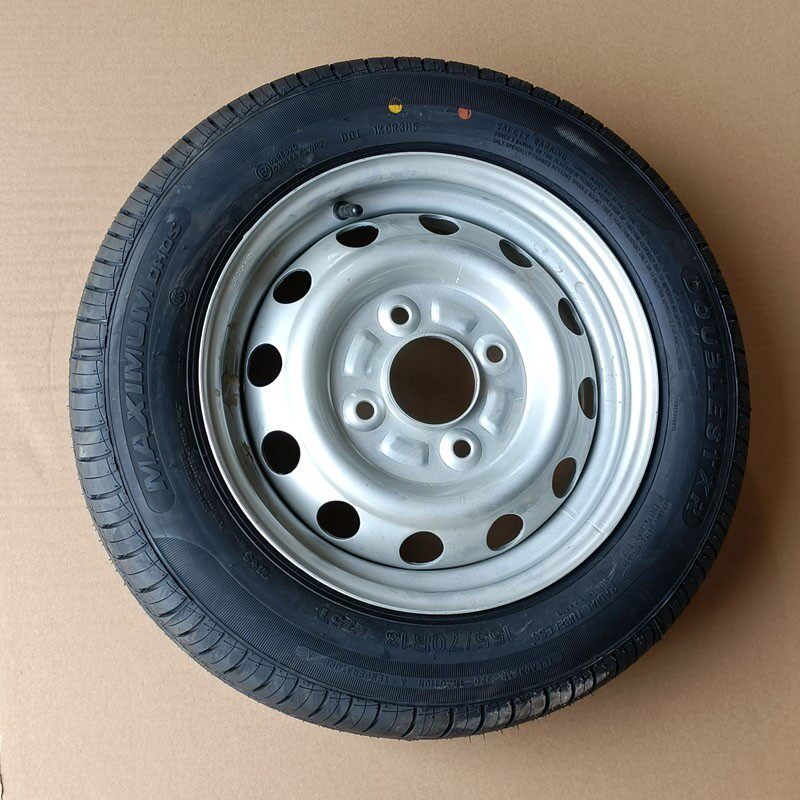 雷丁S50 D80比德文V7电动汽车轿车备胎钢圈轮胎外胎155 70R13轮毂