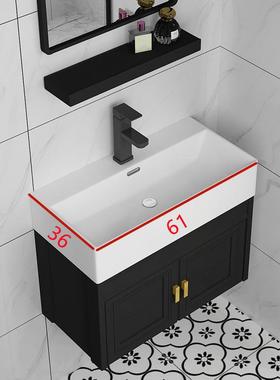 小户型转浴室柜卫生间角迷洗你洗漱台加合窄长手脸盆柜组宽30262c