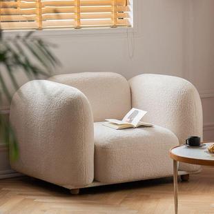 643极简出租屋小户型组合轻奢单人双人豆腐位奶油风发布沙艺沙发