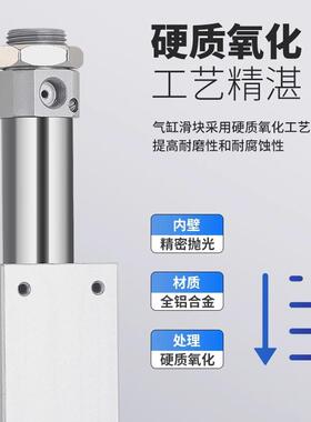 亚德客2型耦式无杆气缸RMS10/1/420/65/32/0X100X156510X200X300X