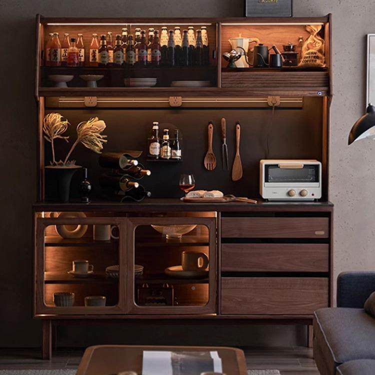实木餐边柜靠墙体家用容量YCG收纳一柜茶水柜大黑胡桃木酒柜物储,鲜花速递/花卉仿真/绿植园艺,割草机/草坪机,淘宝优惠券,粉丝福利购,淘宝优惠卷