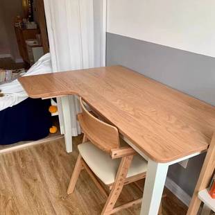 红白橡木原木板樱桃木飘窗台面白蜡木吧台面板踏步板餐桌实木家具