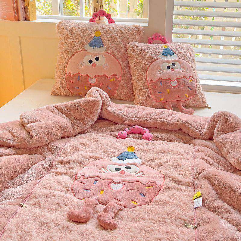 手提抱被欣航家纺曲奇加枕厚冬用两车载办公室午睡秋枕头折叠二合,居家布艺,抱枕被,淘宝优惠券,粉丝福利购,淘宝优惠卷