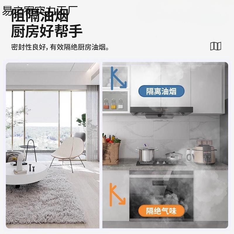 厨房专家用门隔断磁吸防油烟用透明软塑料帘隔帘烟遮易之宥实挡帘