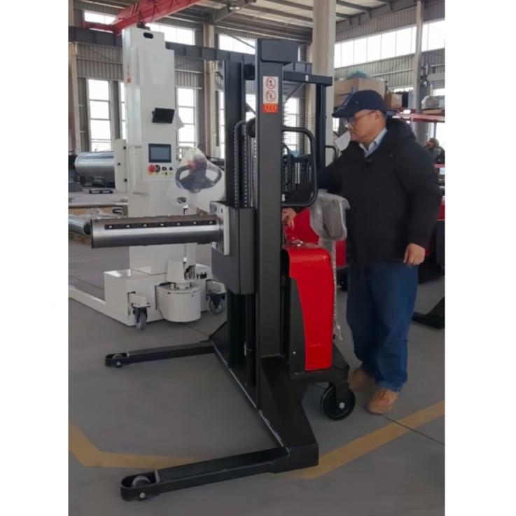 尔型夫轻堆高车电动工位串杆车升降机卷轴NMI上料极车普新能源卷