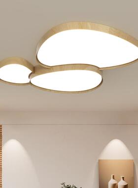 现极简客厅灯鹅卵吸石顶灯室代简约云朵大厅灯个性家用书房93988