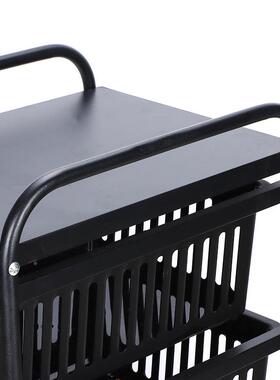 新款收黑色JIZ00112收纳架多功家用纳物置物架落地客厅能卧室厨房